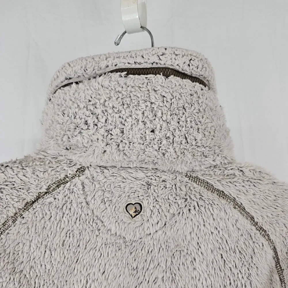 Kuhl Flight Jacket Size Small Oat Stone High Pile Fleece Zip Up Womens - Picture 13 of 13